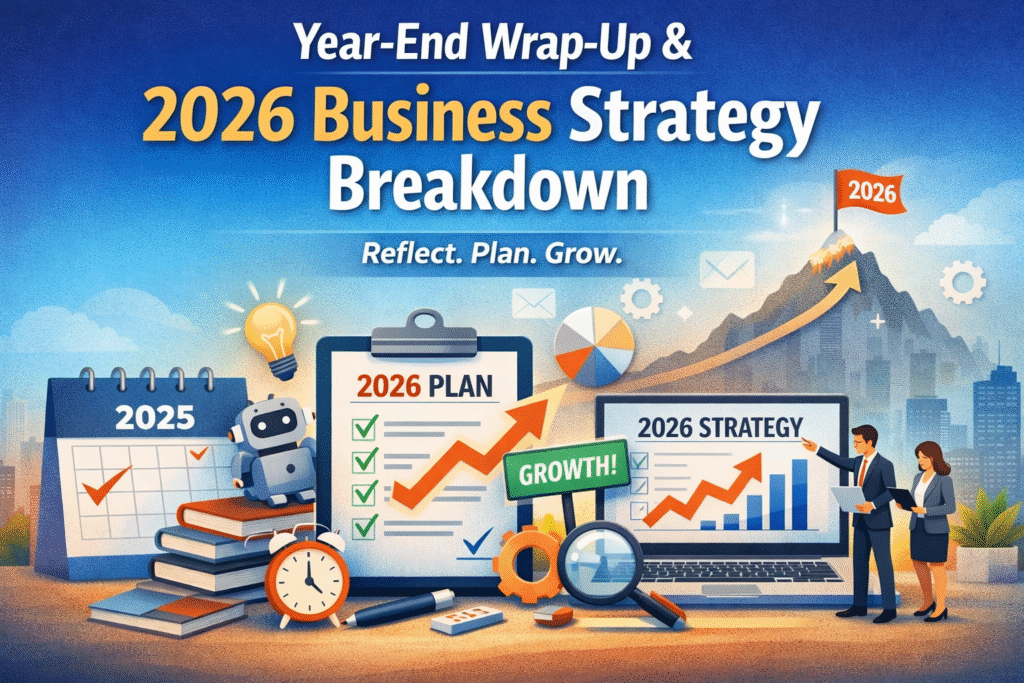 Year-end business planning and 2026 digital strategy roadmap