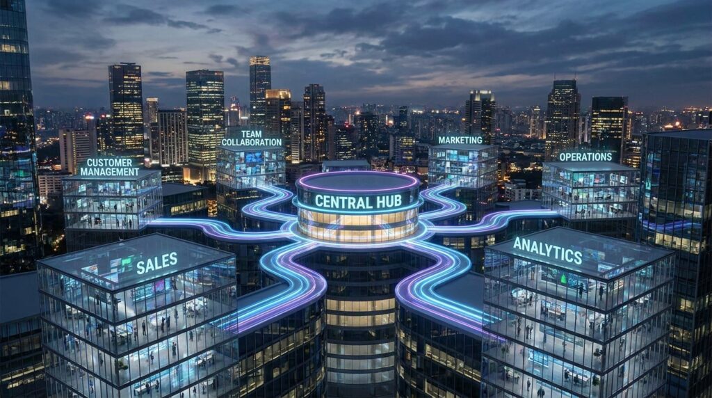 Structured business systems helping a growing business improve workflows, automation, collaboration, and operational efficiency